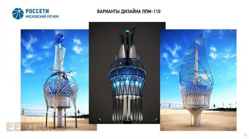 Примеры вариантов дизайна переходных пунктов на опоре