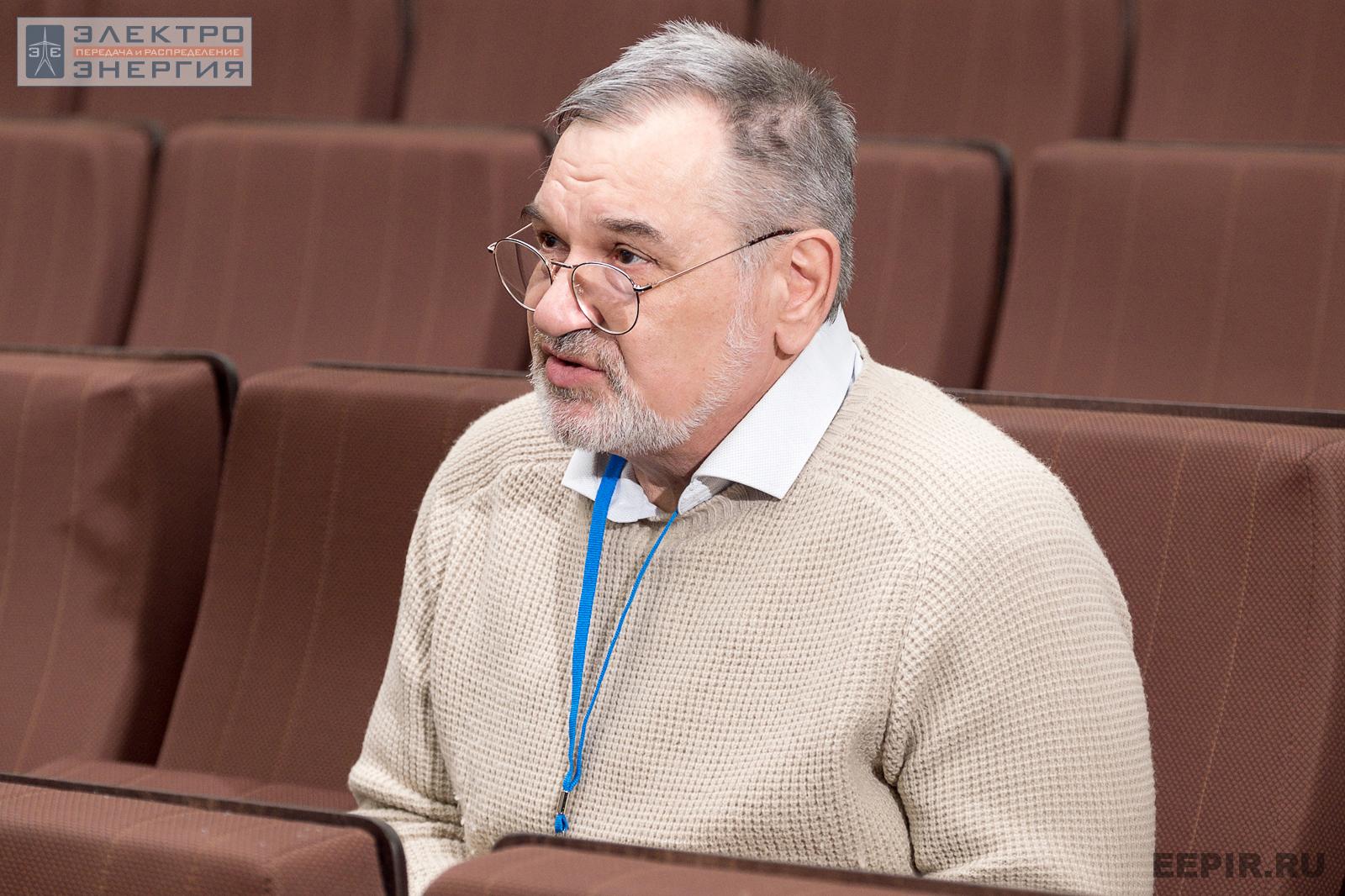 Участник дискуссии на научно-практической конференции «Линии электропередачи — кровеносные сосуды энергетики»
