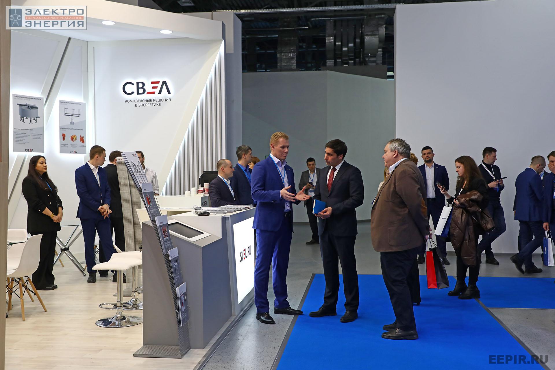 Заместитель Министра энергетики Российской Федерации Евгений Грабчак на стенде АO «Группа «СВЭЛ»