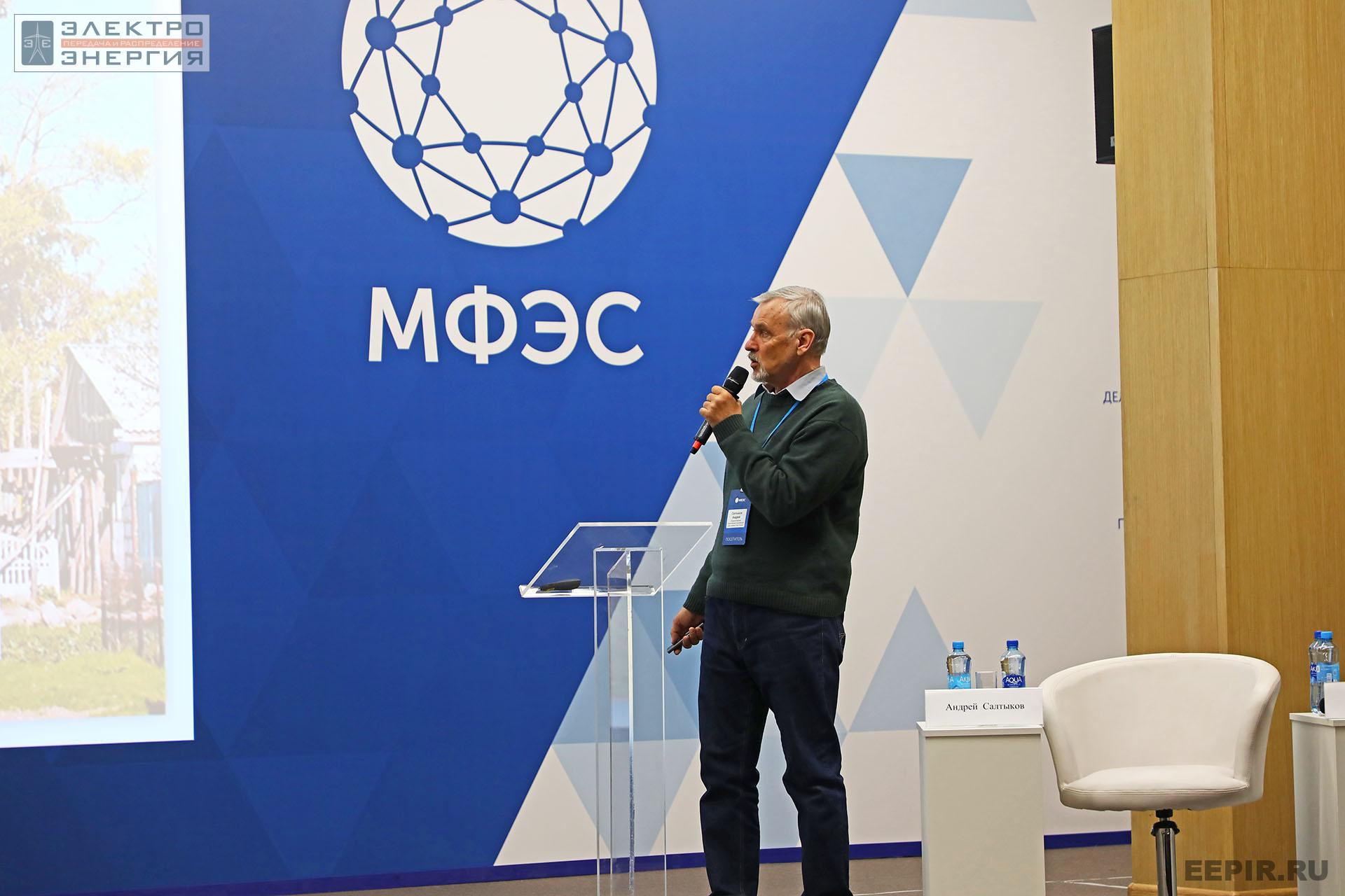 Вице-президент Общероссийской общественной организация «Союз охраны птиц России» Андрей Салтыков на научно-практической конференции «Линии электропередачи — кровеносные сосуды энергетики»