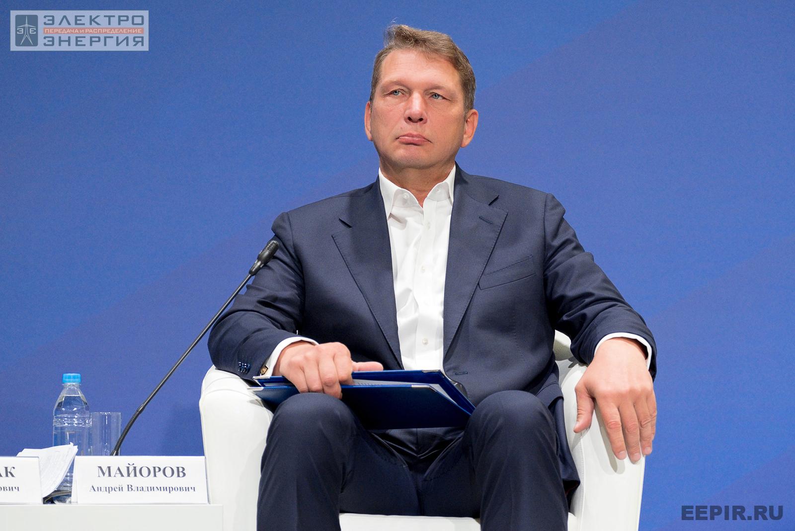 Майоров Андрей Владимирович, первый заместитель Генерального директора — главный инженер ПАО «Россети» на VII Международной научно-технической конференции «Развитие и повышение надежности распределительных электрических сетей», Москва, Центр международной торговли, 13 июля 2022 года