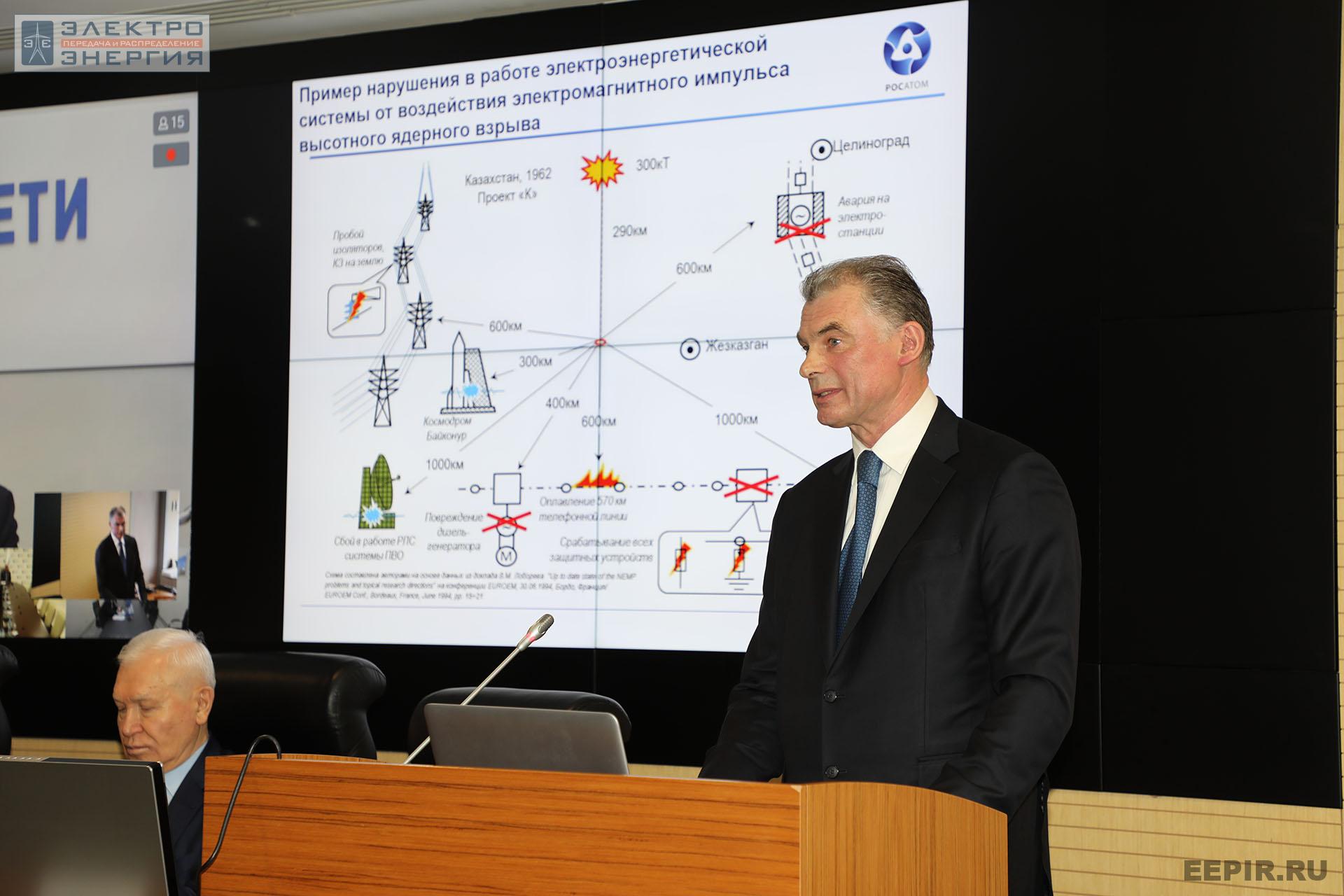 На заседании Президиума Научно-технического совета ПАО «Россети» 10 ноября 2022 г.