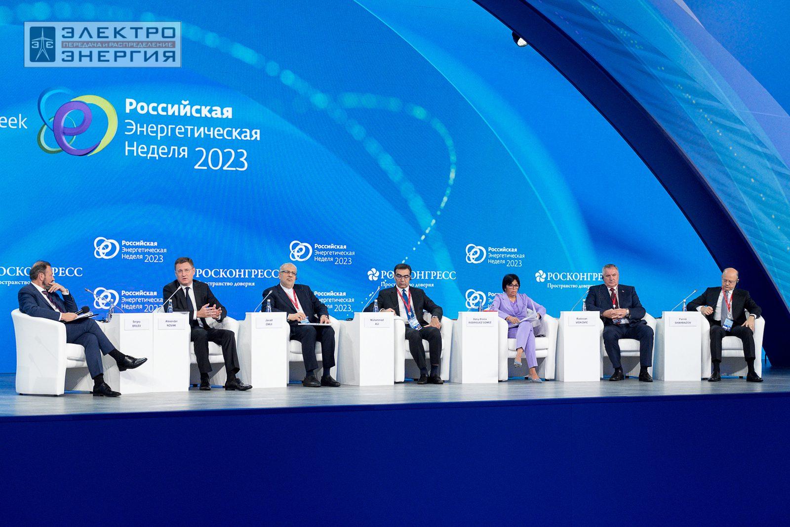 На международном форуме «Российская энергетическая неделя» (РЭН-2023). Рабочие моменты