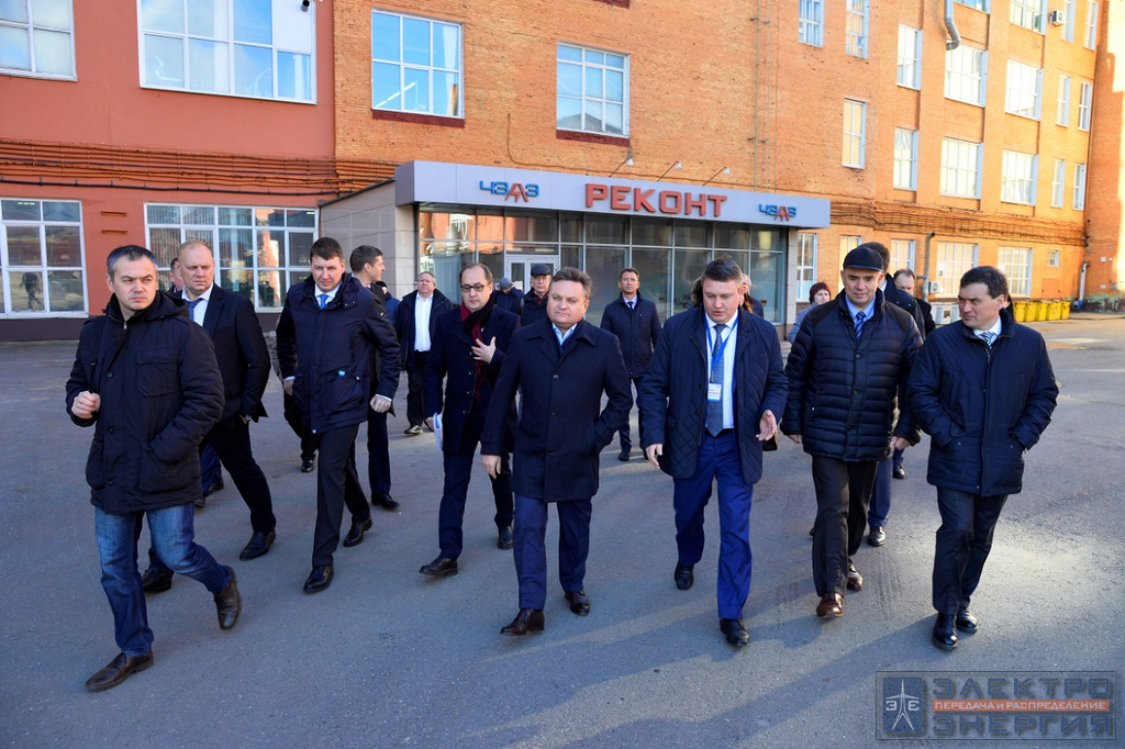 Визит делегации Минэнерго России и представителей энергетических компаний во главе с Заместителем Министра энергетики РФ Андреем Черезовым на производство АО «ЧЭАЗ»
