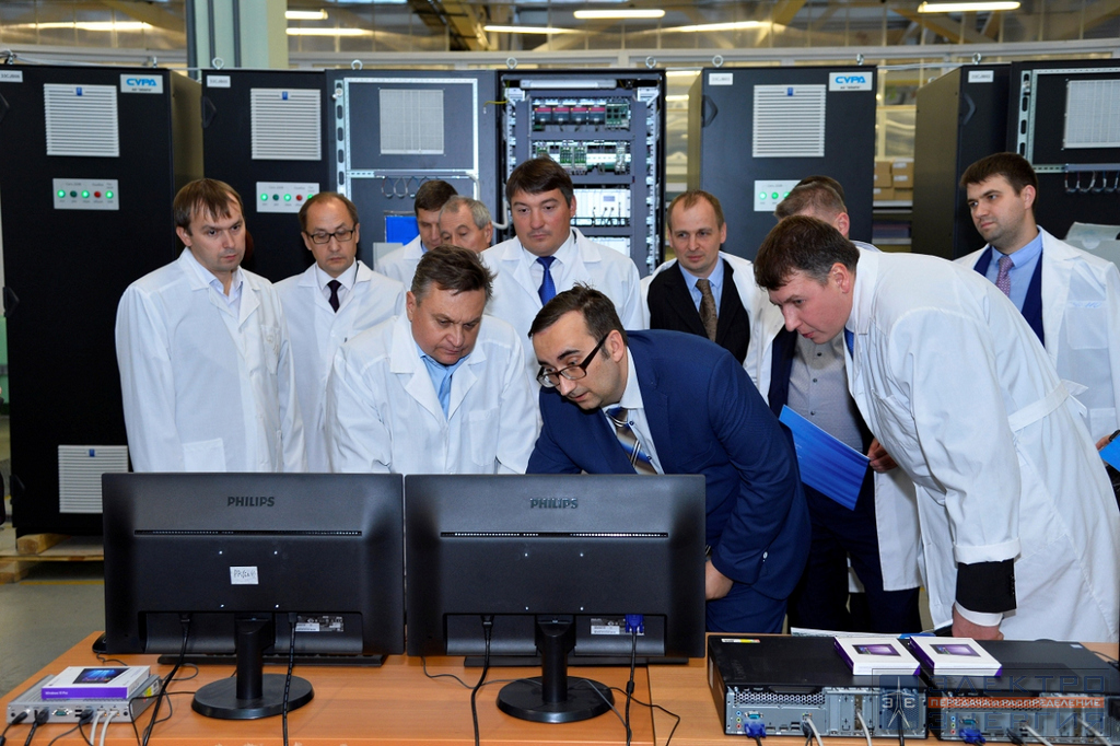 Визит делегации Минэнерго России и представителей энергетических компаний во главе с Заместителем Министра энергетики РФ Андреем Черезовым на производство АО «ЭЛАРА»
