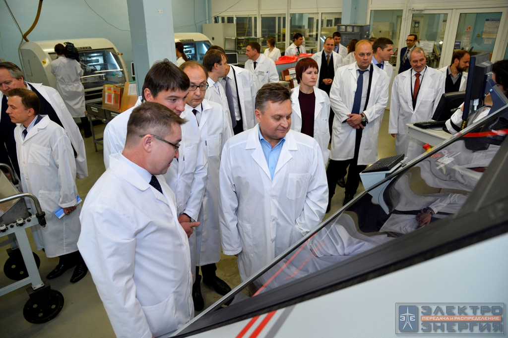 Визит делегации Минэнерго России и представителей энергетических компаний во главе с Заместителем Министра энергетики РФ Андреем Черезовым на производство АО «ЭЛАРА»
