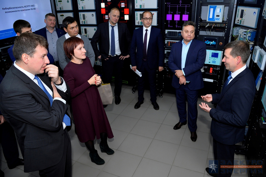 Визит делегации Минэнерго России и представителей энергетических компаний во главе с Заместителем Министра энергетики РФ Андреем Черезовым к разработчику программного обеспечения и технических решений для электроэнергетической отрасли ООО «Интеллектуальные сети»
